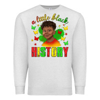 Oatmeal Heather a little black history with boy juneteenth Premium Sweatshirt - texasbilliewilder