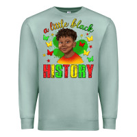 Seafoam a little black history with boy juneteenth Premium Sweatshirt - texasbilliewilder