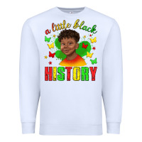 White a little black history with boy juneteenth Premium Sweatshirt - texasbilliewilder