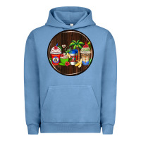 Pigment Pebble Blue dominican republic coasters Urban Hoodie - AdoDesignShop