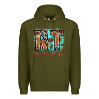 Army Green rt respiratory therapist Premium Hoodie - JahusDesignShop