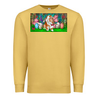 Antique Gold Spring Easter Bunny Premium Sweatshirt - RanaPortraitStore