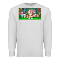 Dove Grey Spring Easter Bunny Premium Sweatshirt - RanaPortraitStore