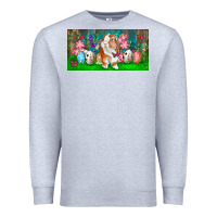 Heather Grey Spring Easter Bunny Premium Sweatshirt - RanaPortraitStore