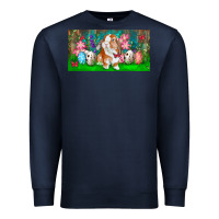 Navy Spring Easter Bunny Premium Sweatshirt - RanaPortraitStore
