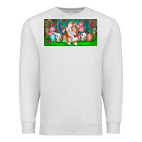 Oatmeal Heather Spring Easter Bunny Premium Sweatshirt - RanaPortraitStore