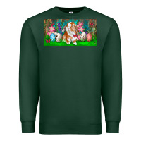 Sports Green Spring Easter Bunny Premium Sweatshirt - RanaPortraitStore