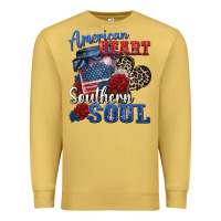 Antique Gold american heart southern soul Premium Sweatshirt - Zillion Design Studio