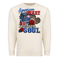Sandshell american heart southern soul Premium Sweatshirt - Zillion Design Studio