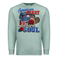 Seafoam american heart southern soul Premium Sweatshirt - Zillion Design Studio
