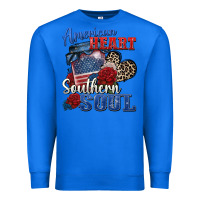 True Royal american heart southern soul Premium Sweatshirt - Zillion Design Studio
