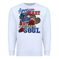 White american heart southern soul Premium Sweatshirt - Zillion Design Studio