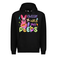 Black chillin' with my peeps Premium Hoodie - Artiststas