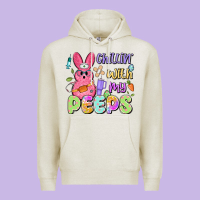 Chillin' With My Peeps Premium Hoodie Designed By Artiststas