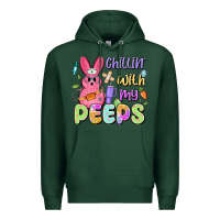 Sports Green chillin' with my peeps Premium Hoodie - Artiststas