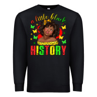 Black a little black history with girl juneteenth Premium Sweatshirt - texasbilliewilder