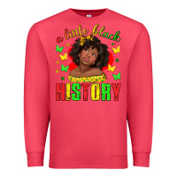 Cardinal a little black history with girl juneteenth Premium Sweatshirt - texasbilliewilder