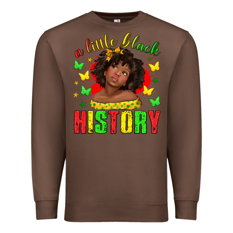 A Little Black History With Girl Juneteenth Premium Sweatshirt by texasbilliewilder | Teevron