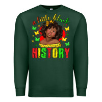 Sports Green a little black history with girl juneteenth Premium Sweatshirt - texasbilliewilder