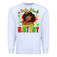 White a little black history with girl juneteenth Premium Sweatshirt - texasbilliewilder