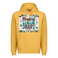 Mustard nursing is a work of heart Premium Hoodie - JahusDesignShop