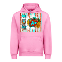 Fuchsia Pink teacher a+ tumbler Urban Hoodie - BundleAndBundleShop