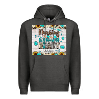 Charcoal Heather nursing is a work of heart Premium Hoodie - JahusDesignShop