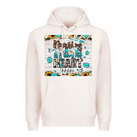 Pale Pink nursing is a work of heart Premium Hoodie - JahusDesignShop