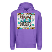 Purple nursing is a work of heart Premium Hoodie - JahusDesignShop