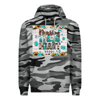 Slate Camo nursing is a work of heart Premium Hoodie - JahusDesignShop
