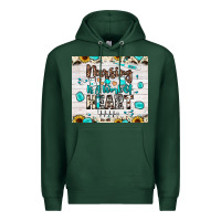 Sports Green nursing is a work of heart Premium Hoodie - JahusDesignShop