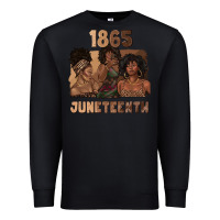 Black 1865 juneteenth melanin with afro Premium Sweatshirt - texasbilliewilder