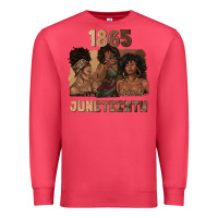 Cardinal 1865 juneteenth melanin with afro Premium Sweatshirt - texasbilliewilder