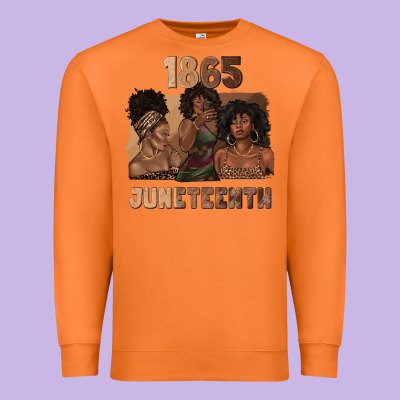 Premium Sweatshirt 1865 juneteenth melanin with afro