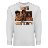 Dove Grey 1865 juneteenth melanin with afro Premium Sweatshirt - texasbilliewilder