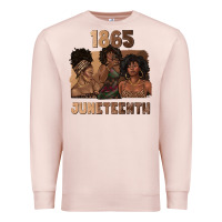Pale Pink 1865 juneteenth melanin with afro Premium Sweatshirt - texasbilliewilder