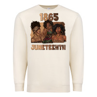 Sandshell 1865 juneteenth melanin with afro Premium Sweatshirt - texasbilliewilder