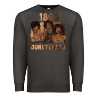 Smoke 1865 juneteenth melanin with afro Premium Sweatshirt - texasbilliewilder