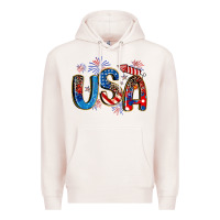 Pale Pink usa 4th of july Premium Hoodie - Artiststas