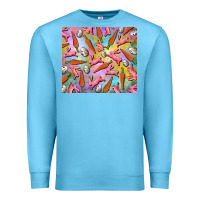 Ocean Blue Easter bunny carrot and quail egg Premium Sweatshirt - RanaPortraitStore