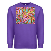 Purple Easter bunny carrot and quail egg Premium Sweatshirt - RanaPortraitStore