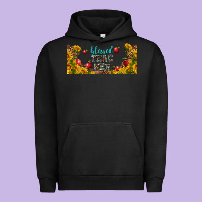 Blessed Teacher Libbey Glass Urban Hoodie Designed By Bundleandbundleshop