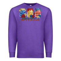 Purple america mason jar Premium Sweatshirt - Zillion Design Studio
