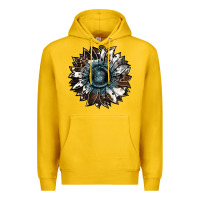 Lemon cowhide leopard and  leather sunflower Premium Hoodie - RanaPortraitStore
