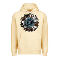 Pina Colada cowhide leopard and  leather sunflower Premium Hoodie - RanaPortraitStore