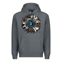 Rock cowhide leopard and  leather sunflower Premium Hoodie - RanaPortraitStore