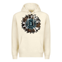 Sandshell cowhide leopard and  leather sunflower Premium Hoodie - RanaPortraitStore