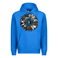 True Royal cowhide leopard and  leather sunflower Premium Hoodie - RanaPortraitStore