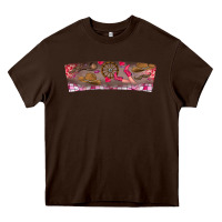 Chocolate Brown Howdy Valentine Heavy Core Tee - CowhideDigitalArt