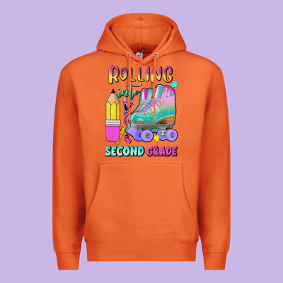 Rolling Into Second Grade Premium Hoodie Designed By Bundleandbundleshop